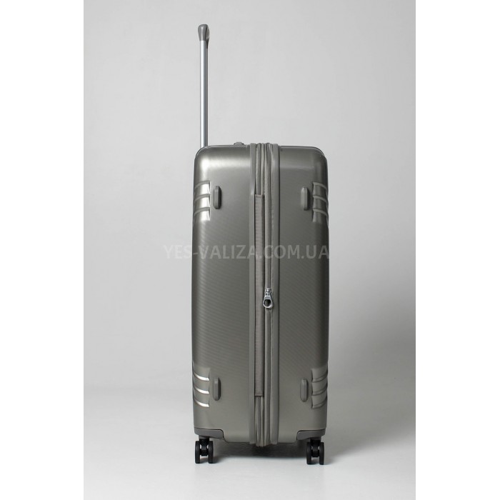 Чемодан большой L поликарбонат золото 76х52х30+5см/125л/5кг/Airtex 641, фото 5