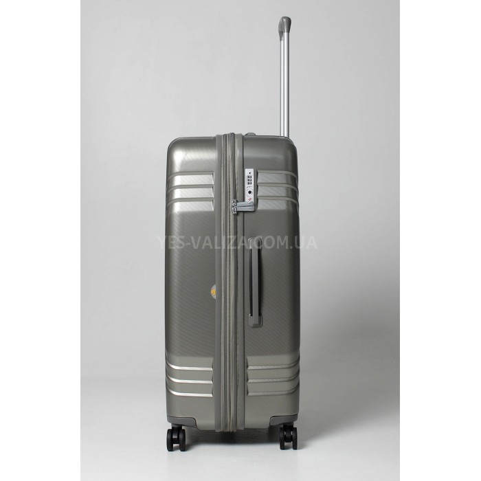 Валіза велика L полікарбонат золото 76х52х30(+5)см/125л/5кг/Airtex 641, фото 4