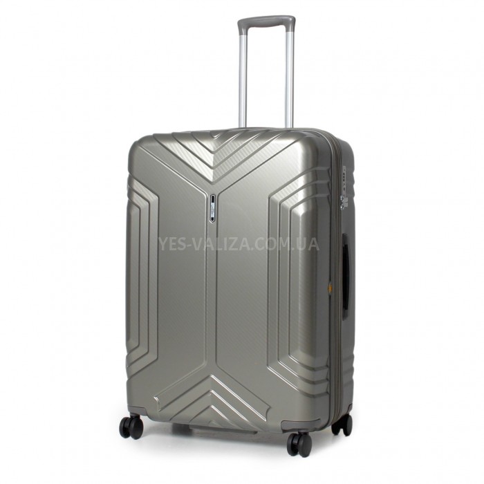 Чемодан большой L поликарбонат золото 76х52х30+5см/125л/5кг/Airtex 641, фото 1