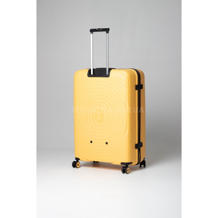 Валіза велика L поліпропілен жовта 76х52х30/107л/3.8кг/Snowball 35203, фото 3