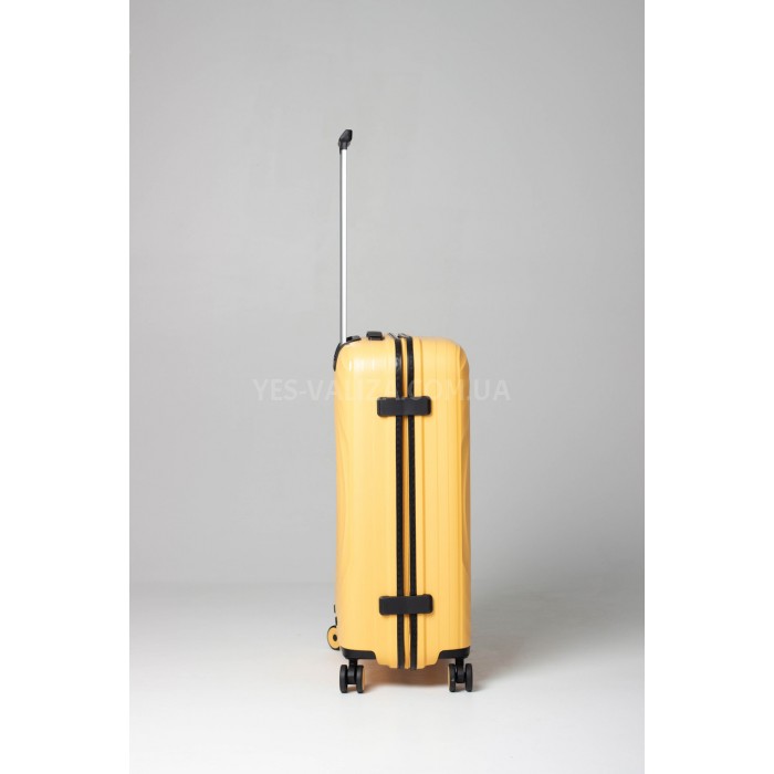 Чемодан средний M полипропилен жёлтый 66х45х27/72л/3кг/Snowball 35203, фото 5