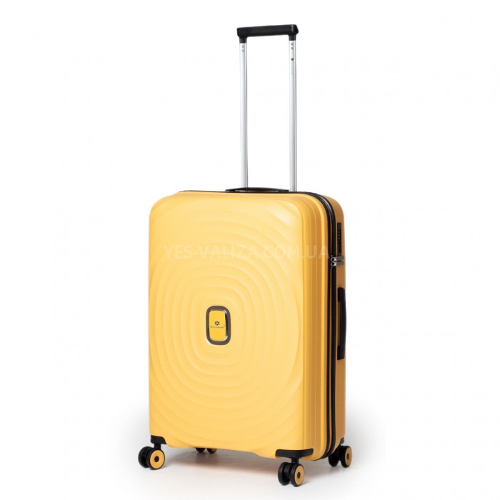Чемодан средний M полипропилен жёлтый 66х45х27/72л/3кг/Snowball 35203, фото 1