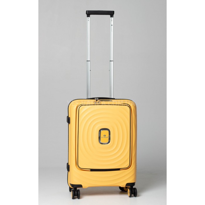 Валіза ручна поклажа S поліпропілен жовта 55х38х20/35л/2.8кг/Snowball, фото 2