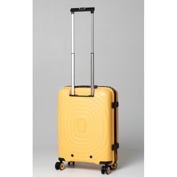 Валіза ручна поклажа S поліпропілен жовта 55х38х20/35л/2.8кг/Snowball, фото 4