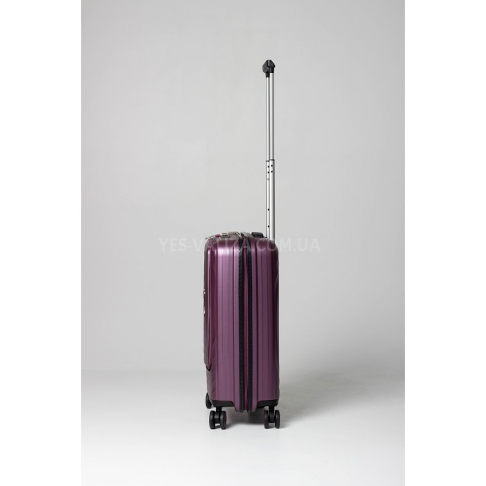 Валіза ручна поклажа S поліпропілен фіолет 55х38х20/35л/2.8кг/Snowball, фото 5