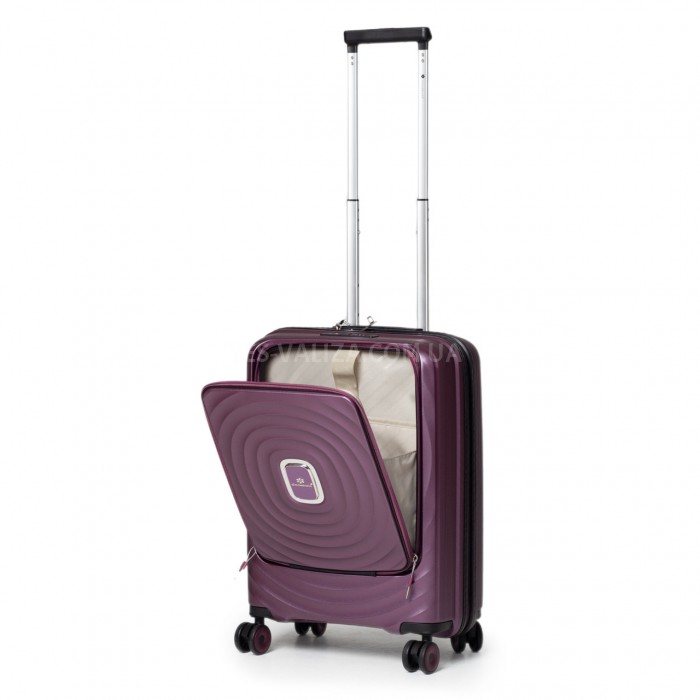 Чемодан ручная кладь S полипропилен фиолет 55х38х20/35л/2.8кг/Snowball, фото 1