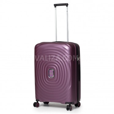 Валіза середня M поліпропілен фіолет 66х45х27см/72л/3кг/Snowball 35203
