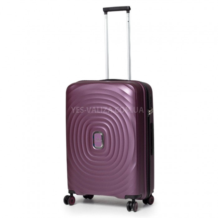 Валіза середня M поліпропілен фіолет 66х45х27см/72л/3кг/Snowball 35203, фото 1