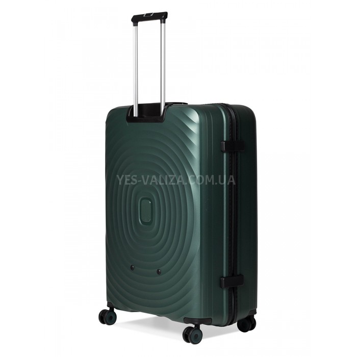 Чемодан большой L полипропилен зелён 76х52х30/107л/3.8кг/Snowbal 35203, фото 3
