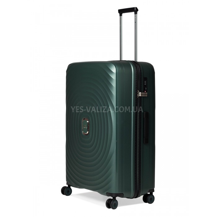 Чемодан большой L полипропилен зелён 76х52х30/107л/3.8кг/Snowbal 35203, фото 2