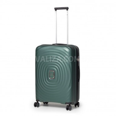 Валіза середня M поліпропілен зелена 66х45х27см/72л/3кг/Snowball 35203