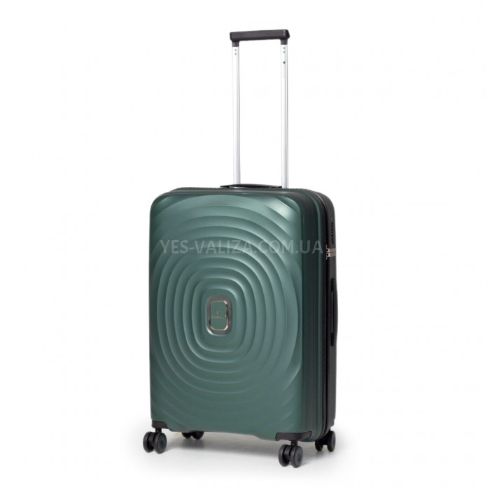 Чемодан средний M полипропилен зелёный 66х45х27/72л/3кг/Snowball 35203, фото 1