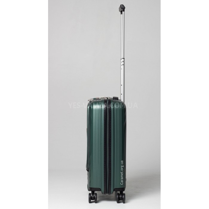 Чемодан ручная кладь S полипропилен зелёный 55х38х20/35л/2.8кг/Snowbal, фото 6