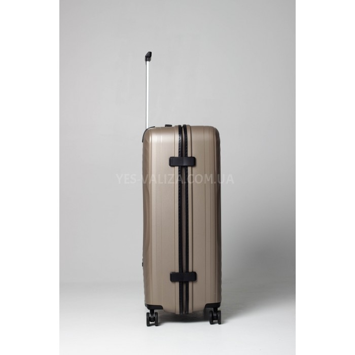 Чемодан большой L полипропилен шампань 76х52х30/107л/3.8кгSnowbal35203, фото 5