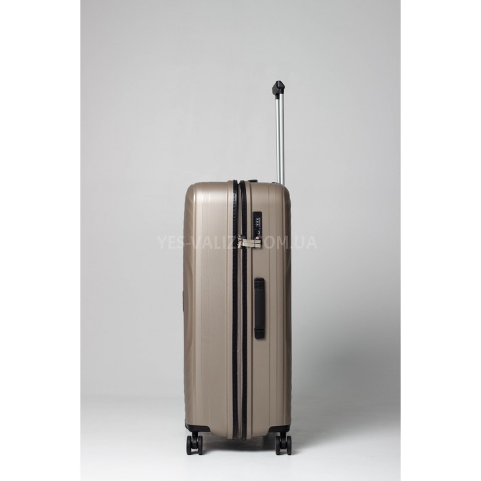 Чемодан большой L полипропилен шампань 76х52х30/107л/3.8кгSnowbal35203, фото 4