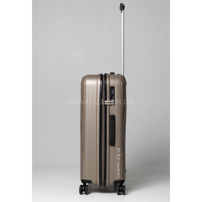 Чемодан средний M полипропилен шампань 66х45х27/72л/3кг/Snowball 35203, фото 4