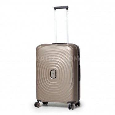 Валіза середня M поліпропілен шампань 66х45х27/72л/3кг/Snowball 35203