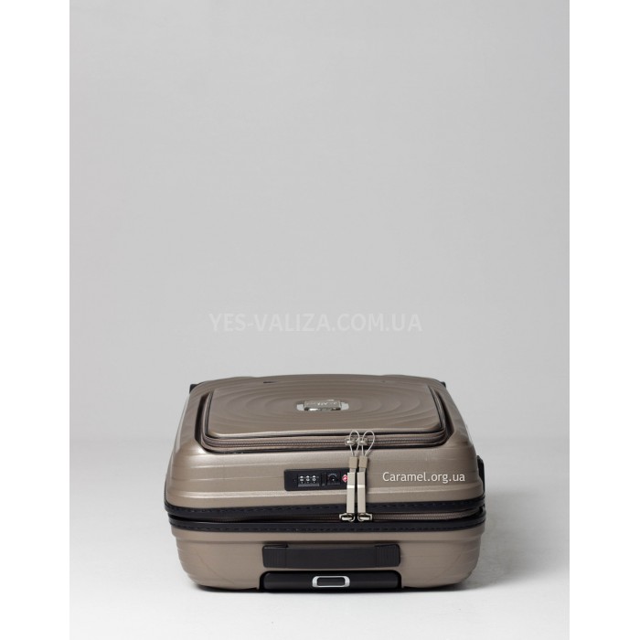 Валіза ручна поклажа S поліпропілен шампань 55х38х20/35л/2.8кг/Snowbal, фото 7