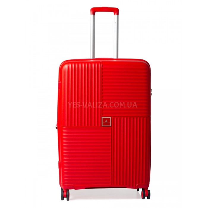 Валіза велика L поліпропілен червона 76х52х31(+5)см/125л/4.6кг/Snowbal, фото 2
