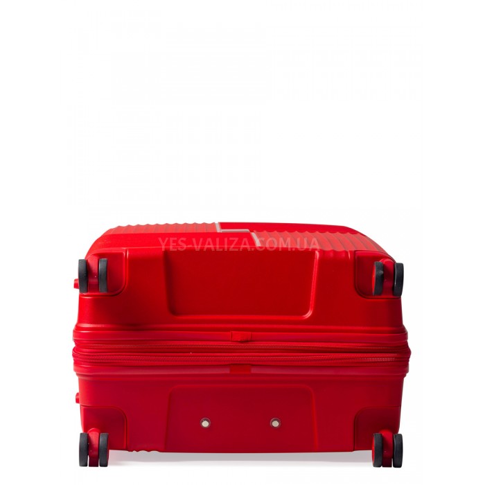 Чемодан большой L полипропилен красный 76х52х31+5см/125л/4.6кг/Snowbal, фото 8