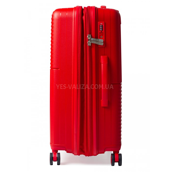 Валіза велика L поліпропілен червона 76х52х31(+5)см/125л/4.6кг/Snowbal, фото 6