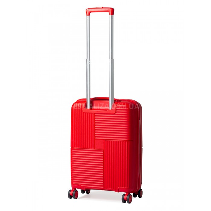 Валіза ручна поклажа поліпропілен червона 55х36х20см/35л/2.7кг/Snowbal, фото 3