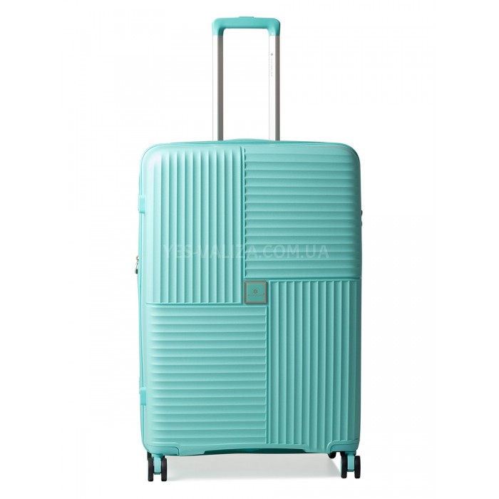 Валіза велика L поліпропілен бірюза 76х52х31(+5)см/125л/4.6кг/Snowball, фото 2