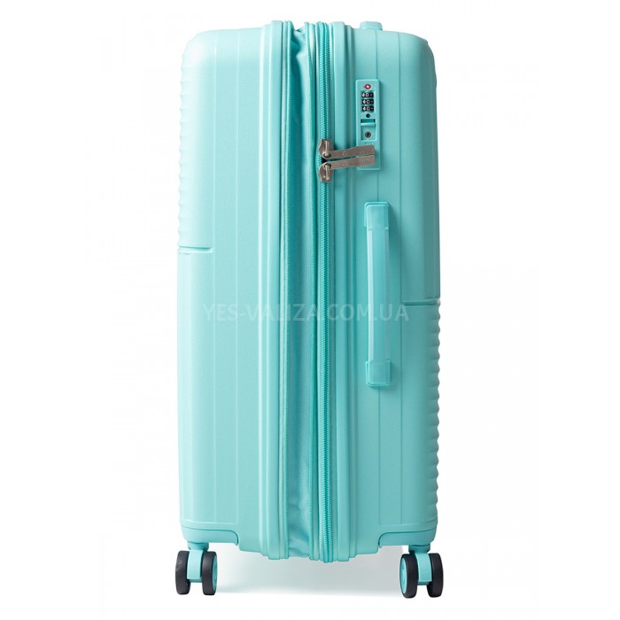 Валіза велика L поліпропілен бірюза 76х52х31(+5)см/125л/4.6кг/Snowball, фото 6