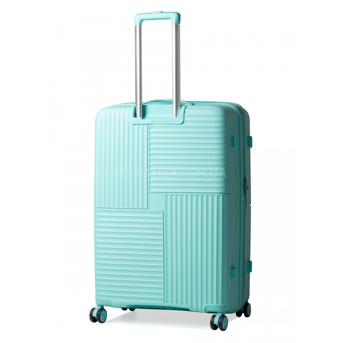 Чемодан большой L полипропилен бирюза 76х52х31+5см/125л/4.6кг/Snowball, фото 3