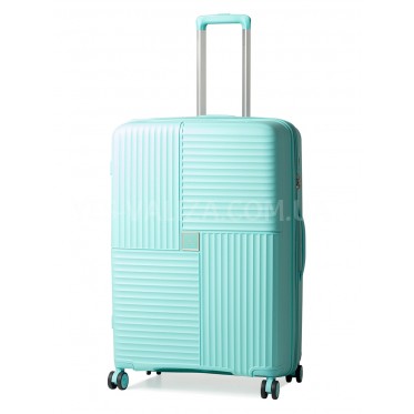 Валіза велика L поліпропілен бірюза 76х52х31(+5)см/125л/4.6кг/Snowball