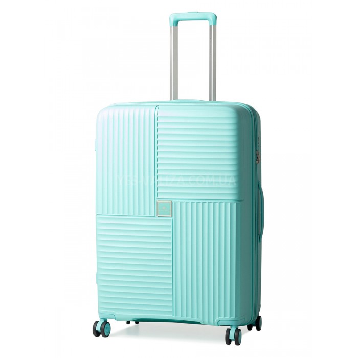 Валіза велика L поліпропілен бірюза 76х52х31(+5)см/125л/4.6кг/Snowball, фото 1