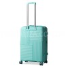 Валіза середня M поліпропілен бірюза 66х46х27(+5)см/84л/3.7кг/Snowball, фото 13