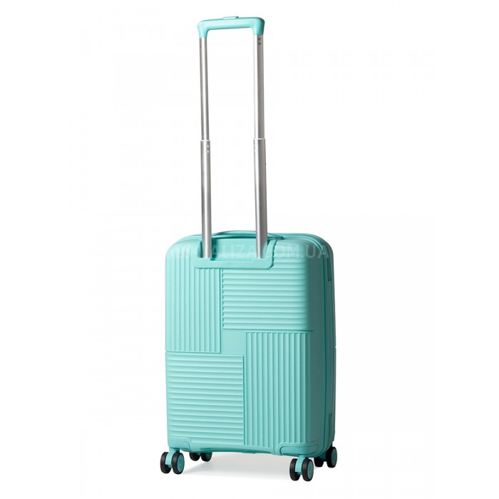 Чемодан ручная кладь полипропилен бирюза 55х36х20см/35л/2.7кг/Snowball, фото 3