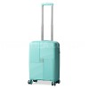 Валіза ручна поклажа поліпропілен бірюза 55х36х20см/35л/2.7кг/Snowball, фото 10