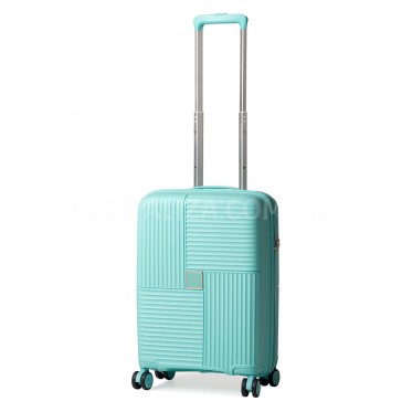 Валіза ручна поклажа поліпропілен бірюза 55х36х20см/35л/2.7кг/Snowball