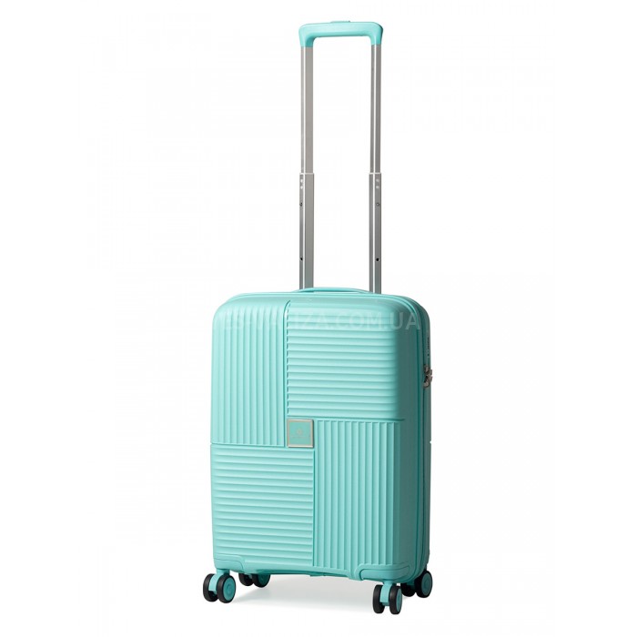 Валіза ручна поклажа поліпропілен бірюза 55х36х20см/35л/2.7кг/Snowball, фото 1