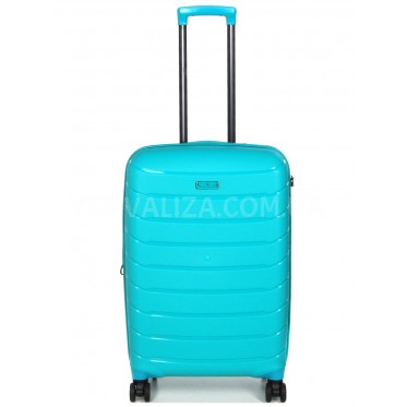 Валіза велика L поліпропілен бірюза 77х52х31+5/128л/5кг/Snowball 61303