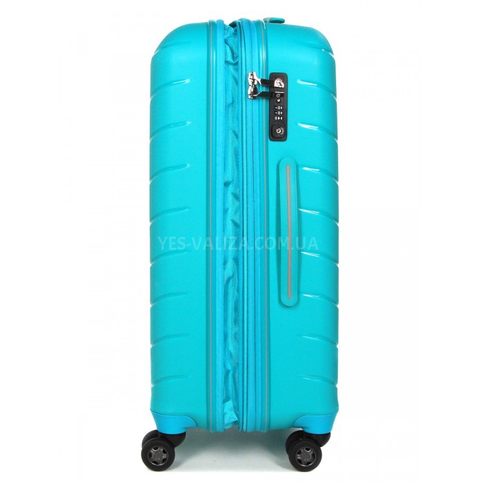 Валіза середня M поліпропілен бірюза 67х45х26+5/83л/4кг/Snowball 61303, фото 5