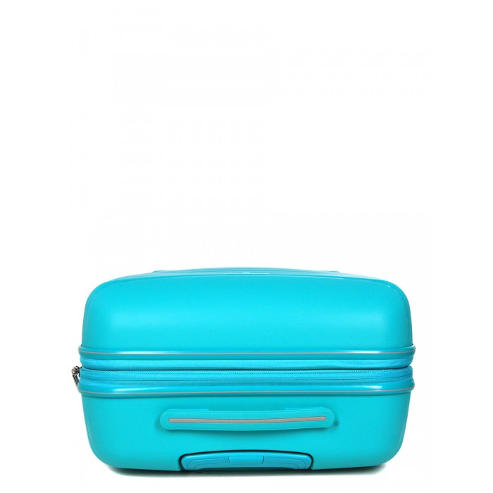 Чемодан средний M полипропилен бирюза 67х45х26+5/83л/4кг/Snowbal 61303, фото 7