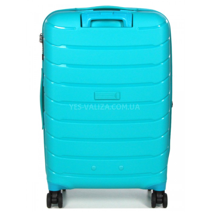 Валіза середня M поліпропілен бірюза 67х45х26+5/83л/4кг/Snowball 61303, фото 3