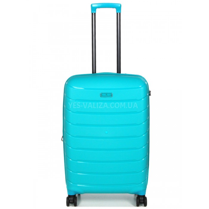 Чемодан средний M полипропилен бирюза 67х45х26+5/83л/4кг/Snowbal 61303, фото 1