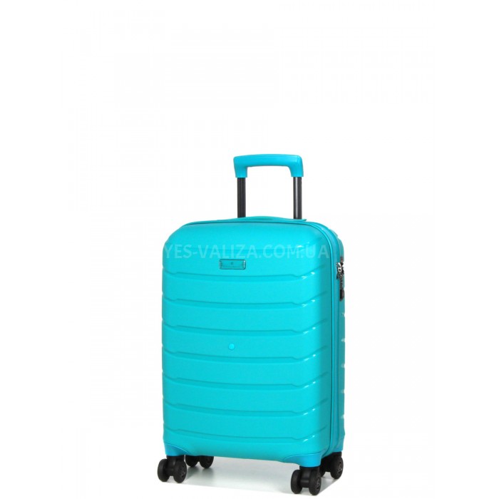 Валіза ручна поклажа Sполіпропілен бірюза 55х37х20см/36л/2.8кг/Snowbal, фото 2