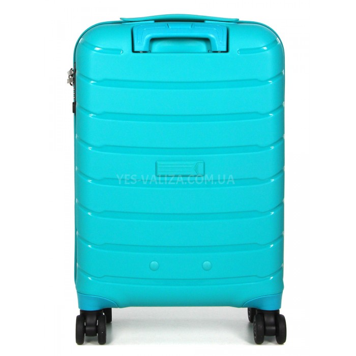 Валіза ручна поклажа Sполіпропілен бірюза 55х37х20см/36л/2.8кг/Snowbal, фото 3