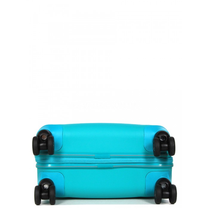 Чемодан ручная кладь Sполипропилен бирюза 55х37х20см/36л/2.8кг/Snowbal, фото 7