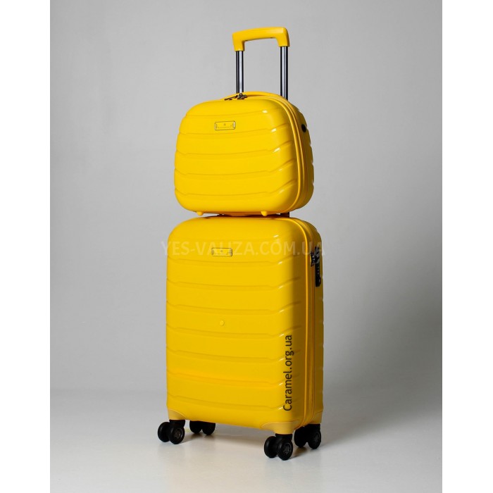 Кейс(ручная кладь) BC полипропилен жёлтый 36х32х17/16л/1.1кг/Snowball, фото 6