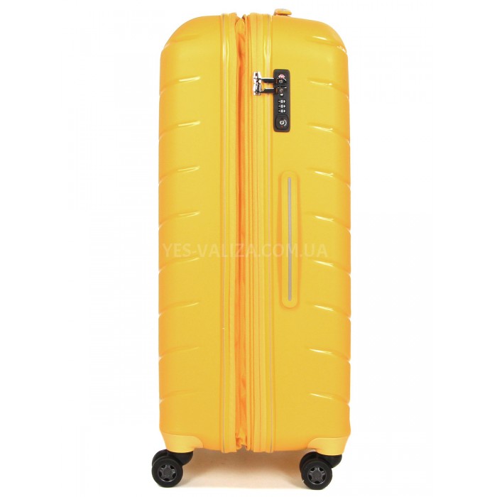 Валіза велика L поліпропілен жовта 77х52х31+5/128л/5кг/Snowball 61303, фото 6
