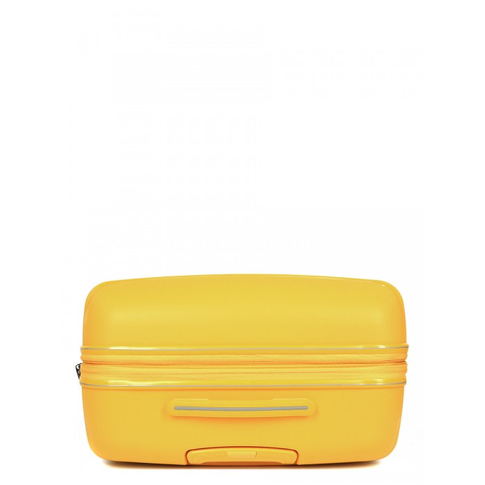 Чемодан большой L полипропилен жёлтый 77х52х31+5/128л/5кг/Snowbal61303, фото 7