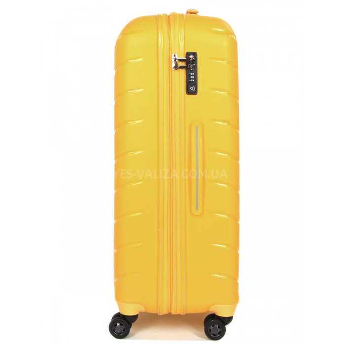 Валіза велика L поліпропілен жовта 77х52х31+5/128л/5кг/Snowball 61303, фото 4