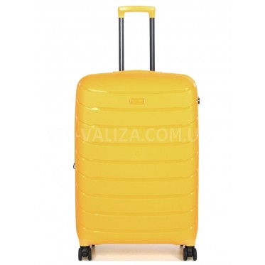 Валіза велика L поліпропілен жовта 77х52х31+5/128л/5кг/Snowball 61303