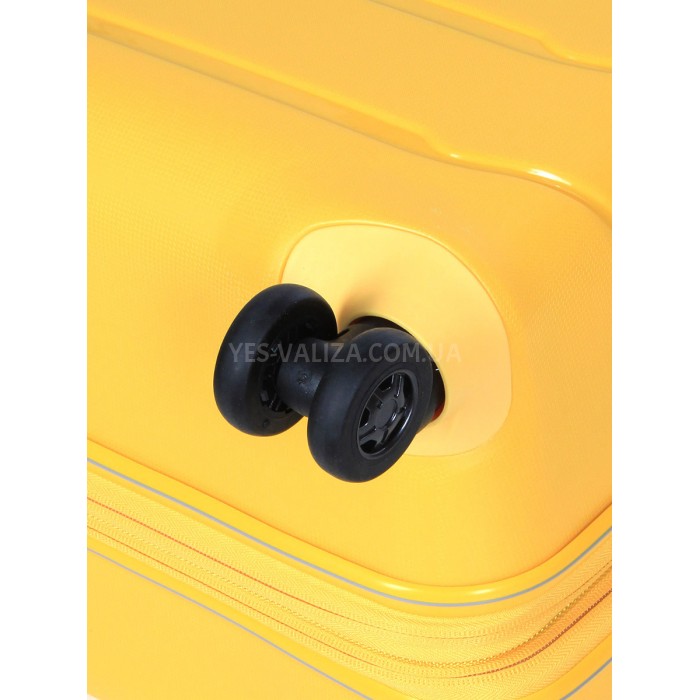 Чемодан ручная кладь S полипропилен жёлтый55х37х20см/36л/2.8кг/Snowbal, фото 7